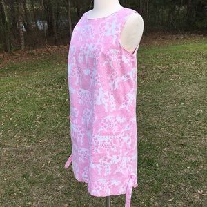 Lilly Pulitzer Pink Rhinoceros Cotton Dress Sz 6